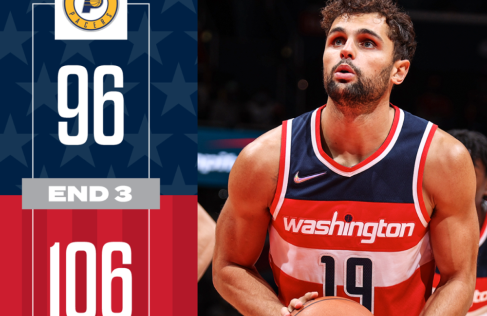  奇才库兹马三分11中1状态持续低迷  